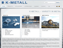 Tablet Screenshot of k-metall.de